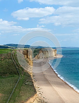 Dorset beach UK burton bradstock