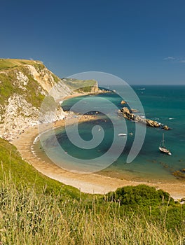 Dorset Coastline on a hot summer day