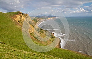 Dorset coastline looking towards West Bay