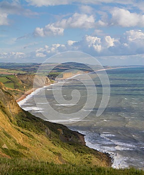 Dorset coastline looking towards West Bay