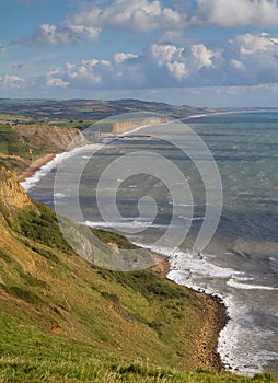 Dorset coastline looking towards West Bay