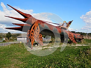 Dorset torpedo sculpture