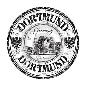 Dortmund grunge rubber stamp