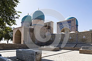 Dorut-Tillavat memorial complex - mausoleum of Gumbazi-Seyidan, mausoleum of Sheikh Shamsaddin Kulyal, Kuk Gumbaz mosque and ancie