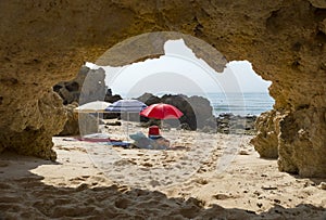 Dos Arrifes beach Algarve Portugal