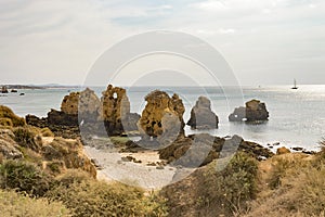 Dos Arrifes beach Algarve Portugal