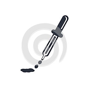 Dosage medical tool icon vector sign and symbol isolated on white background, Dosage medical tool logo concept photo