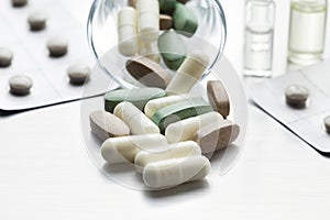 Dose of medicines - Various medical tablets and capsules