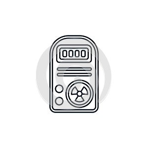 dosimeter vector icon. dosimeter editable stroke. dosimeter linear symbol for use on web and mobile apps, logo, print media. Thin