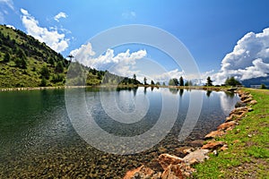 Doss dei Gembri lake in Pejo Valley