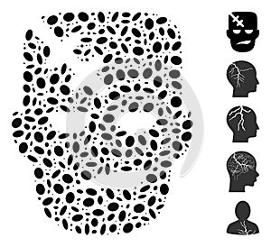 Dot Collage Head Patient