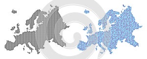 Dot Europe Map Abstractions