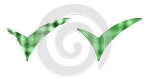 Dot Halftone Confirm Icon