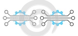 Dot Halftone Digital Industry Icon