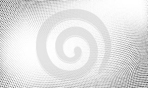 Dot halftone wave pattern abstract background photo