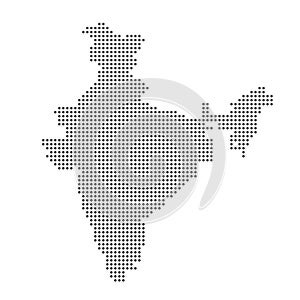 Dot india world map.