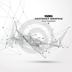 Dot, line and surface consisting of abstract graphics.