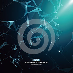 Dot, line and surface consisting of abstract graphics.