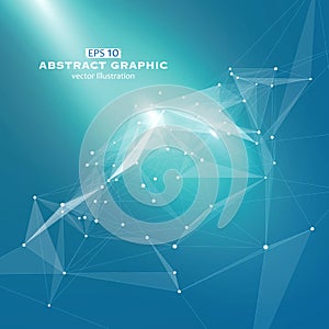 Dot, line and surface consisting of abstract graphics.