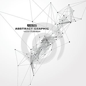 Dot, line and surface consisting of abstract graphics.