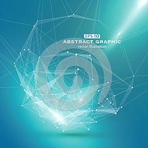 Dot, line and surface consisting of abstract graphics.