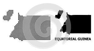 Dot Mosaic Map of Equatorial Guinea