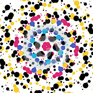 Dot multy colouring abstract wallpaper