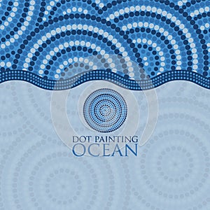 Dot painting invite/ greeting card
