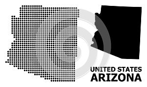 Dot Pattern Map of Arizona State