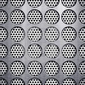 Dot pattern metal background