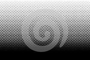 Dot perforation texture. Dots halftone seamless pattern. Fade shade background. Noise gradation border. Black screentone diffuse b