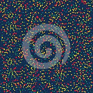 Dot rainbow circle many seamless pattern