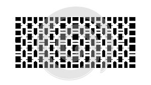 Dot and Rectangle Pixel Grid Pattern, vector design Generative AI