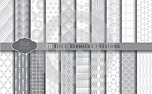 Dot seamless patterns