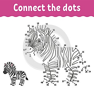 Dot to dot. Draw a line. Handwriting practice. Learning numbers for kids. Education developing worksheet. Activity coloring page.