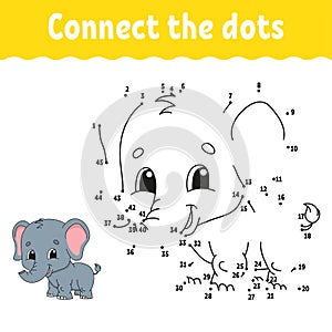 Dot to dot. Draw a line. Handwriting practice. Learning numbers for kids. Education developing worksheet. Activity coloring page.