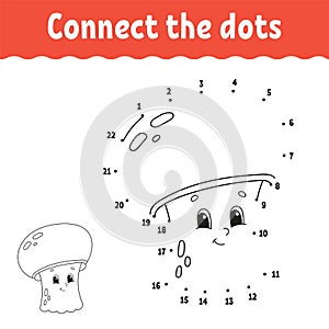 Dot to dot. Draw a line. Handwriting practice. Learning numbers for kids. Education developing worksheet. Activity page. Game for