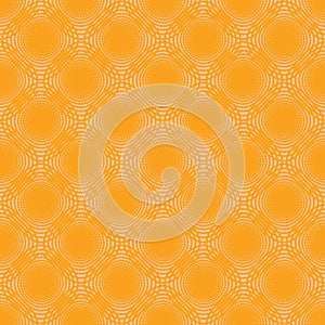 Dot triangle orange symmetry seamless pattern