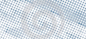 Doted pattern with sloping grey blue halftone texture