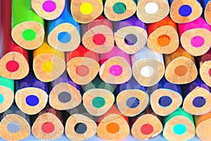 Dots in colors (colorful pencils) photo