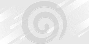 Dots Digital Technology Grey Light Vector Background. Artificial Intelligence Abstract Data Code Concept. White Rain