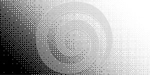 Dots halftone gradient or retro dotwork pattern backgrounds. Abstract vector halftone pattern background