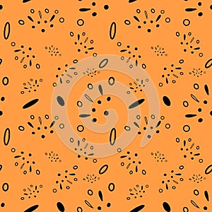 Dots minimal elegance orange cute modern pattern