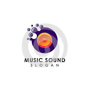 dots music sound logo designs