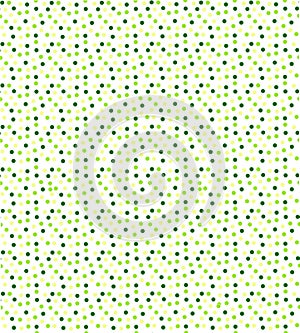 Dots pattern - three shades of green colour