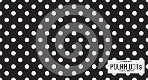 Dots pattern vector. Polka dot background. Seamlles polka dots abstract background.