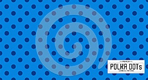 Dots pattern vector. Polka dot background. Seamlles polka dots abstract background.