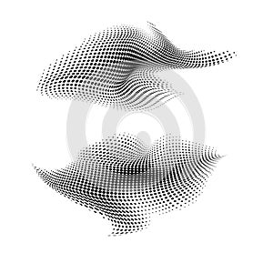 Dotted background morphing design