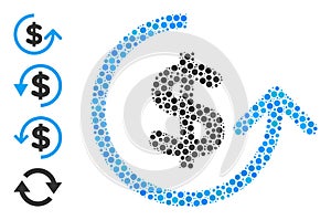 Dotted Chargeback Mosaic of Circles and Other Icons