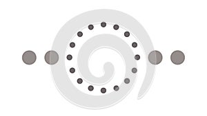 Dotted Circular Pattern Connectivity, Abstract Network Element, vector design Generative AI